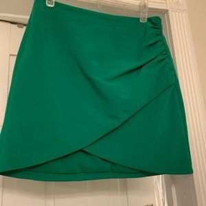 Alice + Olivia Fidela Draped Crepe Skirt
